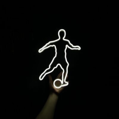 Neon LED football player