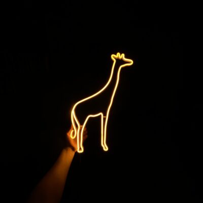 Neon LED giraffe