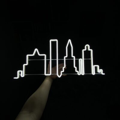Neon LED city minimalist
