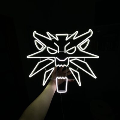 Neon LED Witcher medallion