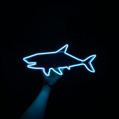 Neon LED shark