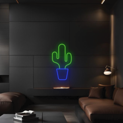 Neon Led kaktus granat