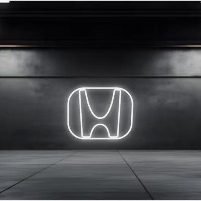 neon led logo honda