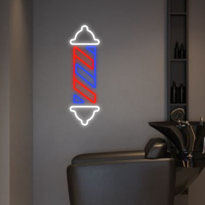 neon led logo barber