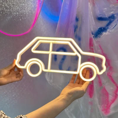 neon led fiat maluch od ręki 