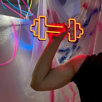 neon led ciężarek od ręki