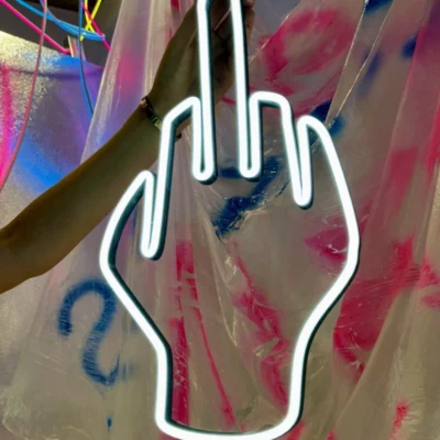 neon led fu*k you od ręki