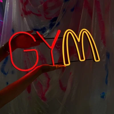 neon led gym od ręki