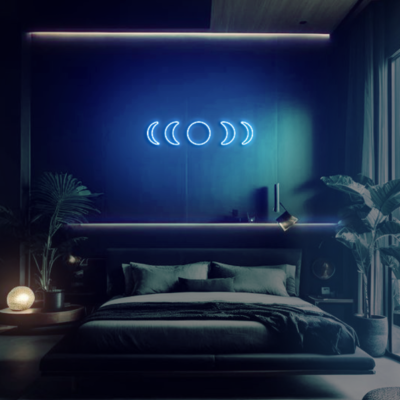 neon led fazy ksiezyca