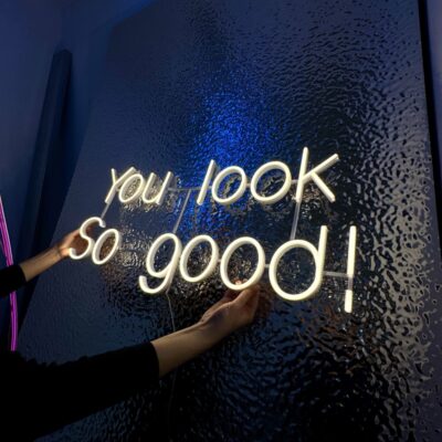 neon led you look so good biale zdjecie