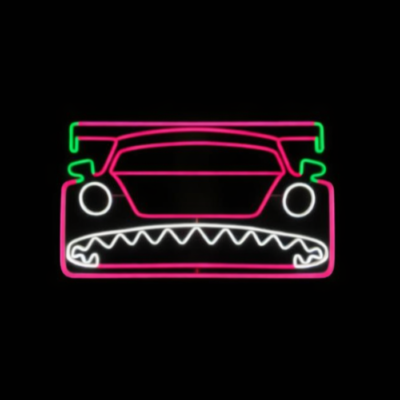 neon led porsche roxy