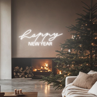 Neon led happy new year